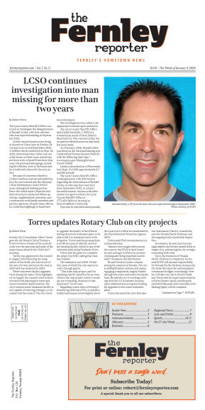 Jan. 9th 2026 - LCSO continues investigation into  - page 1