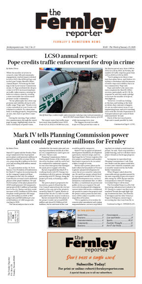 Jan. 23, 2026 - LCSO annual report: Pope credits t - page 1