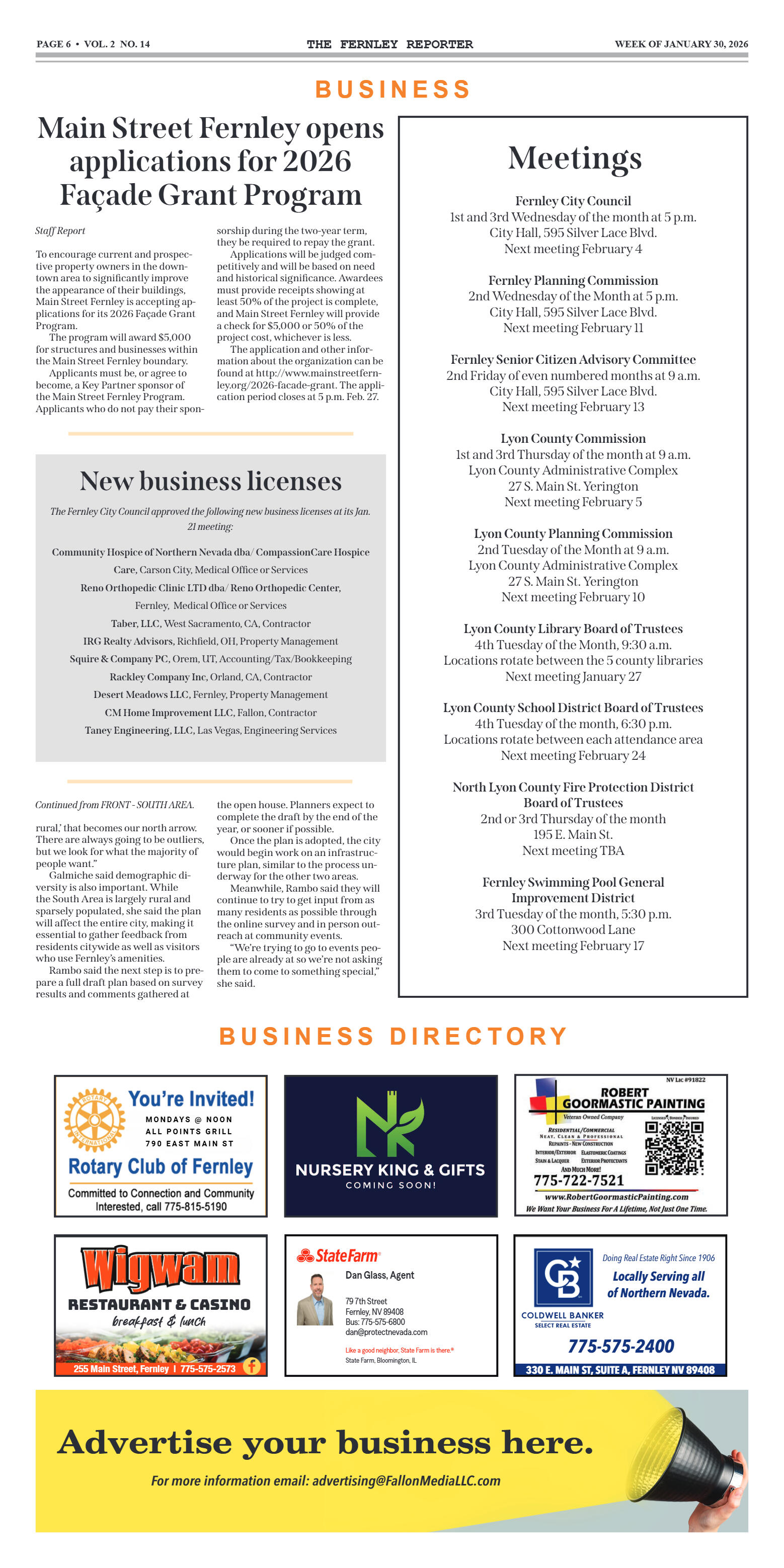 Jan. 30, 2026 - Students, sports groups urge City  - page 6