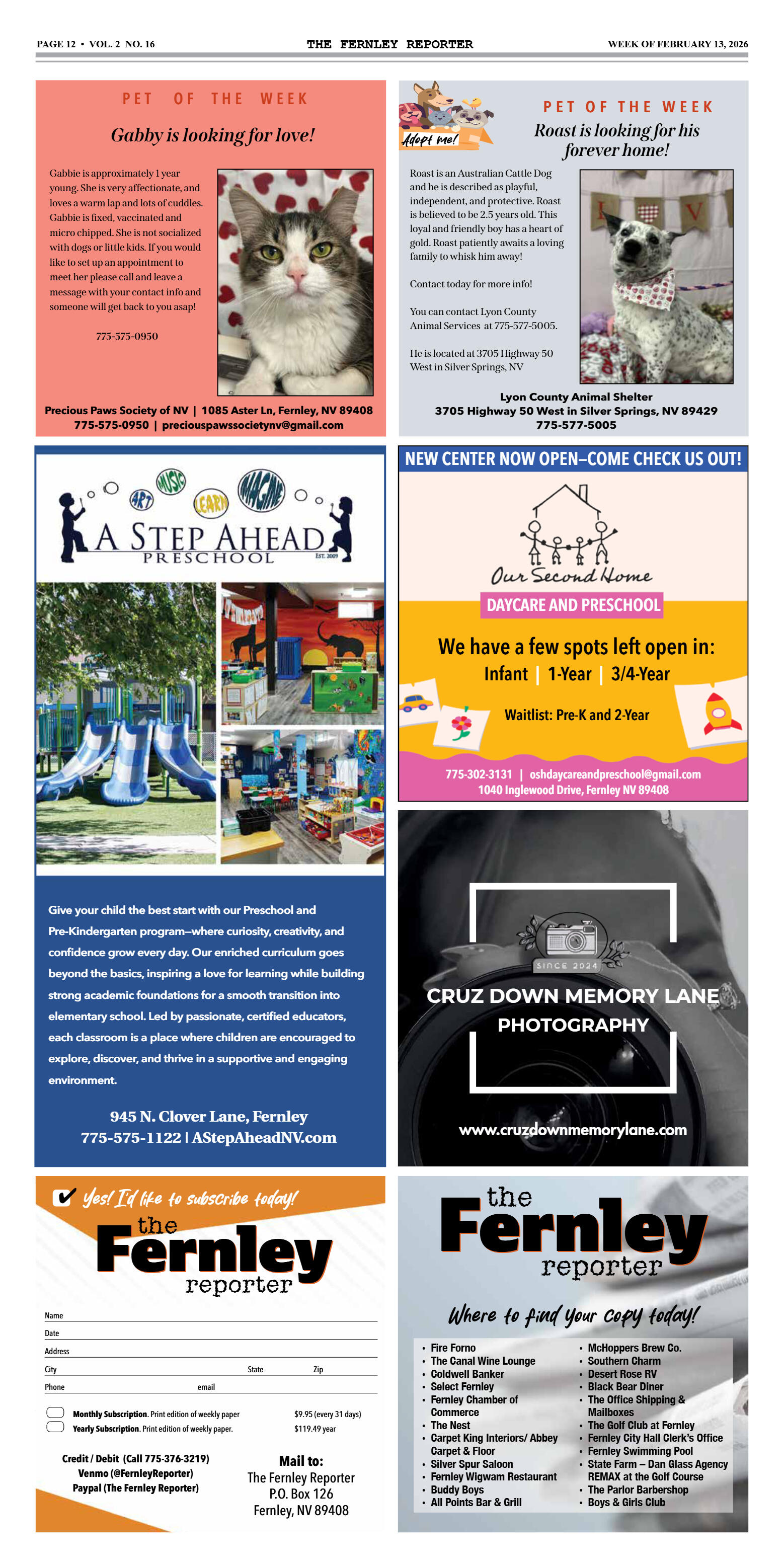 Feb. 13, 2026 - FCTA calls for overhaul of city’s  - page 12