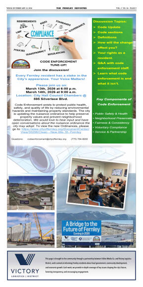 Feb. 13, 2026 - FCTA calls for overhaul of city’s  - page 9