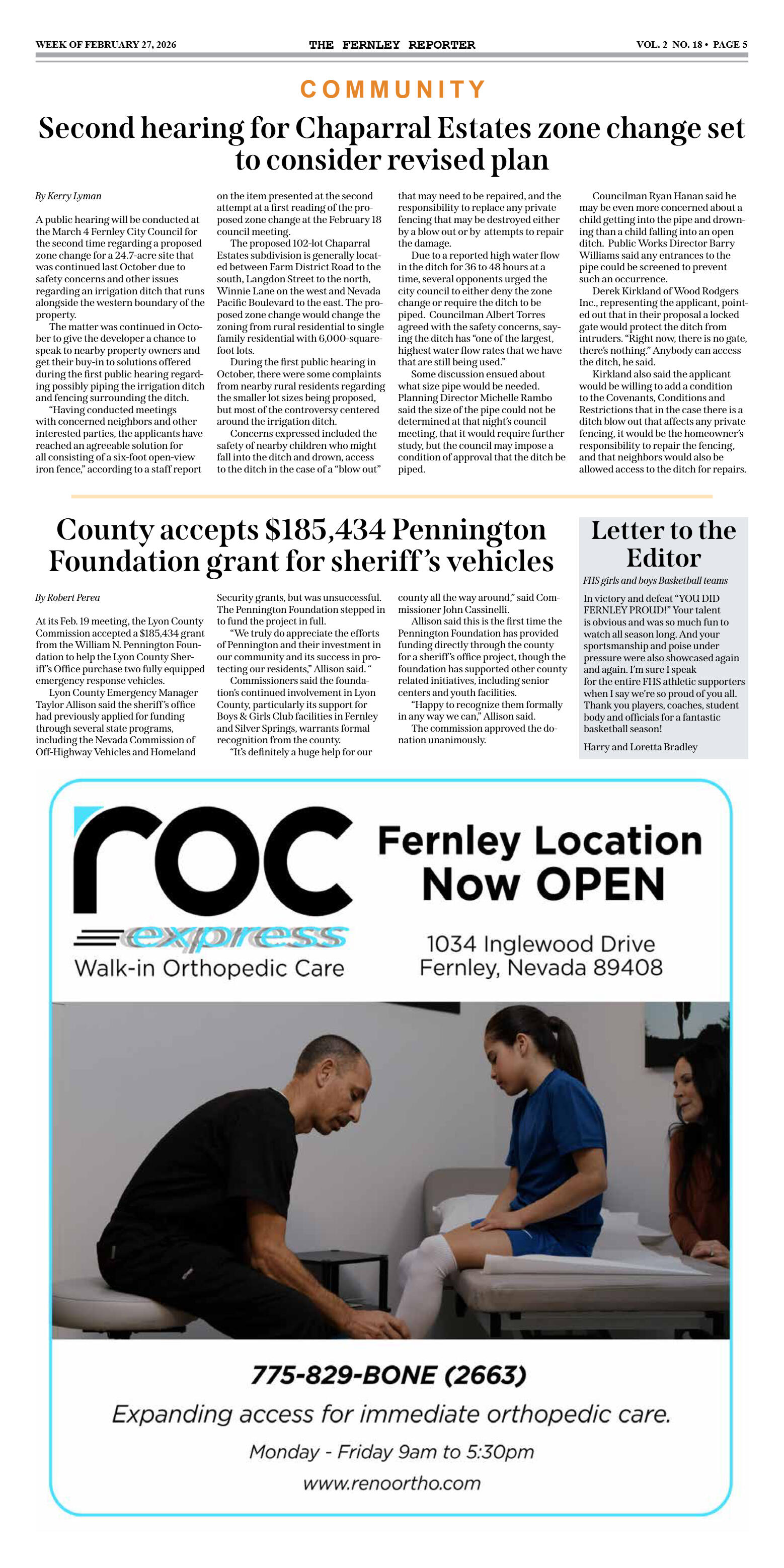 Feb. 27, 2026 - County backs North Lyon Fire reque - page 5