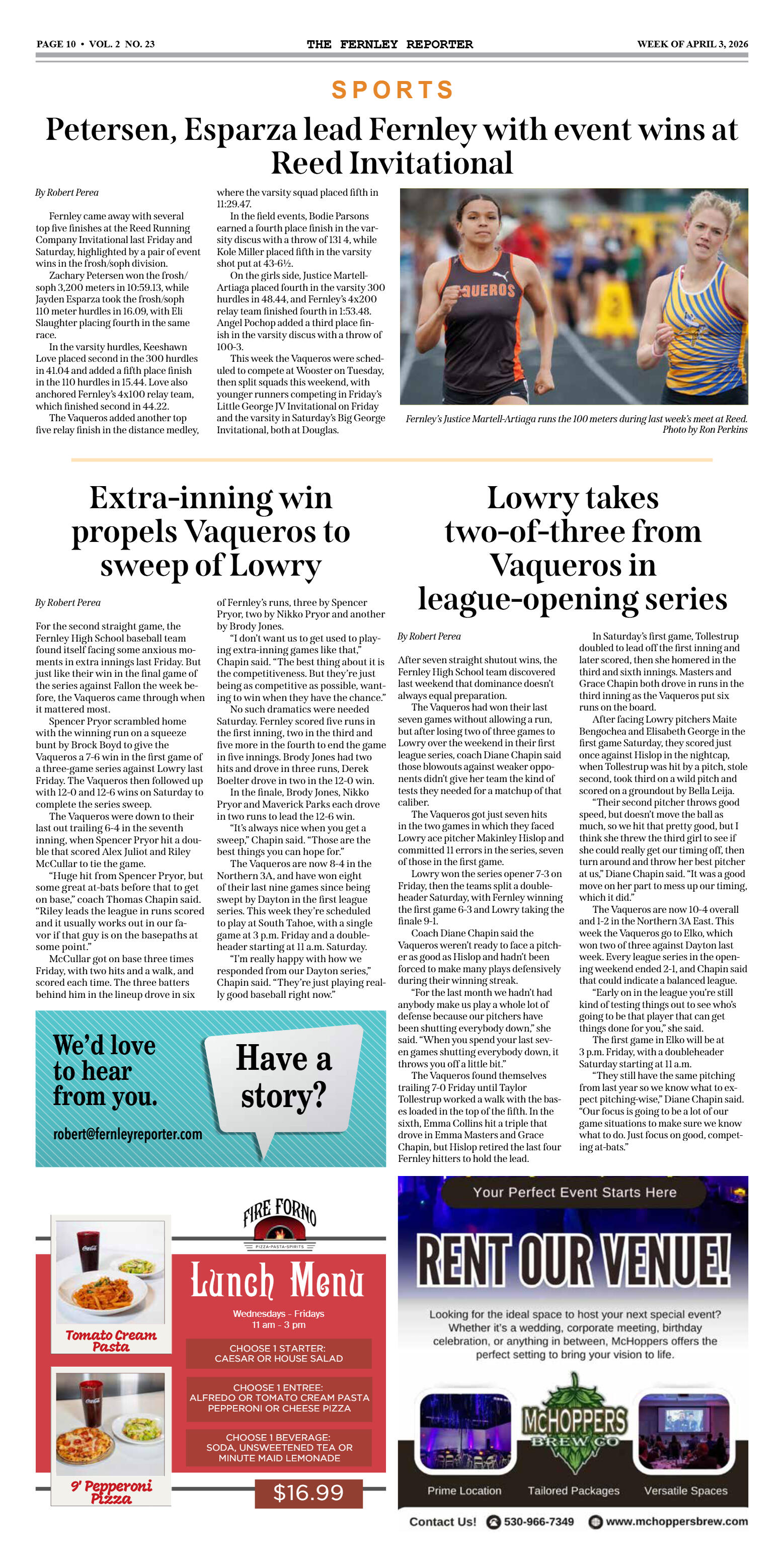 April 3, 2026 - Candidates outline priorities at F - page 10