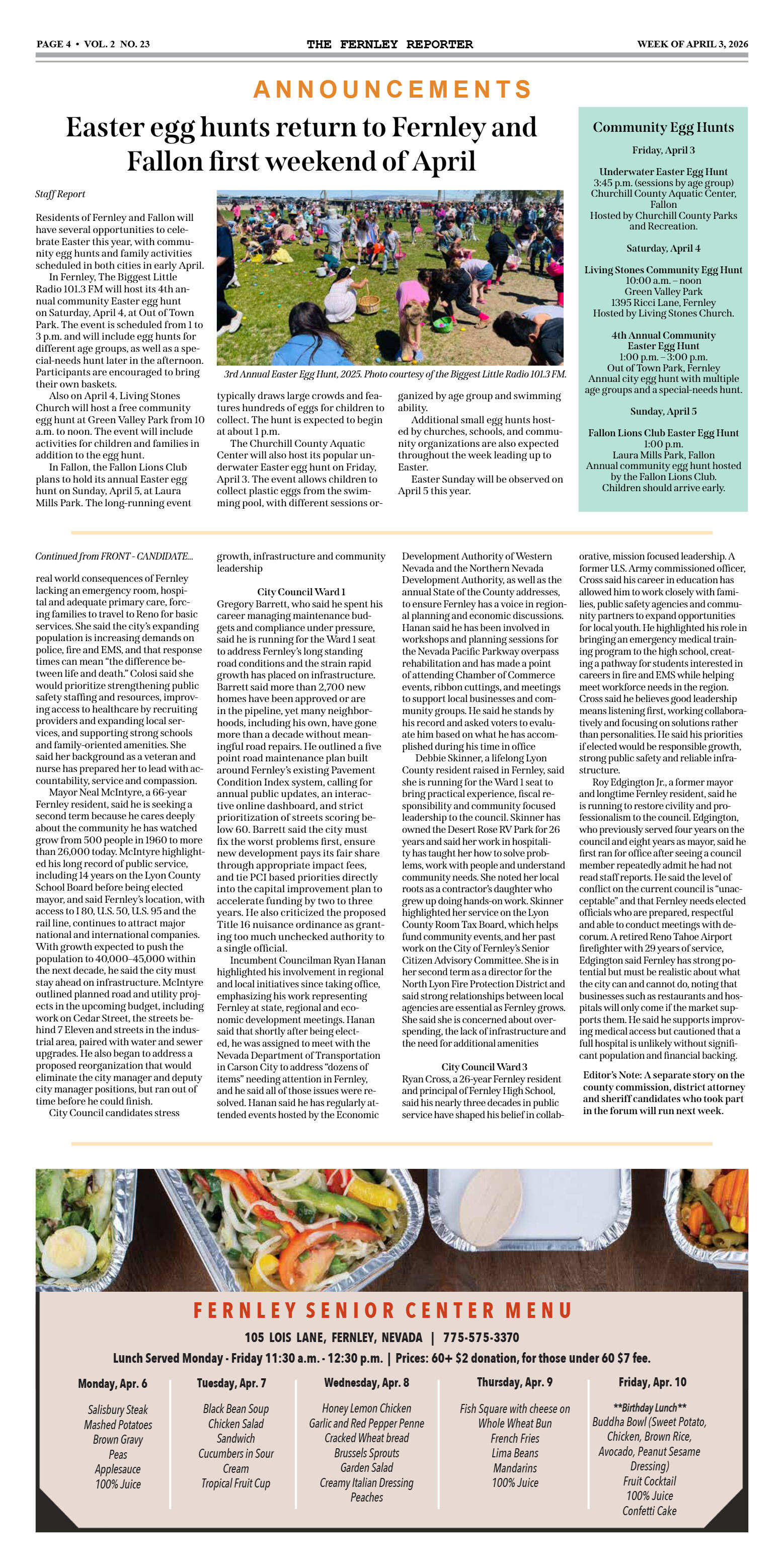 April 3, 2026 - Candidates outline priorities at F - page 4