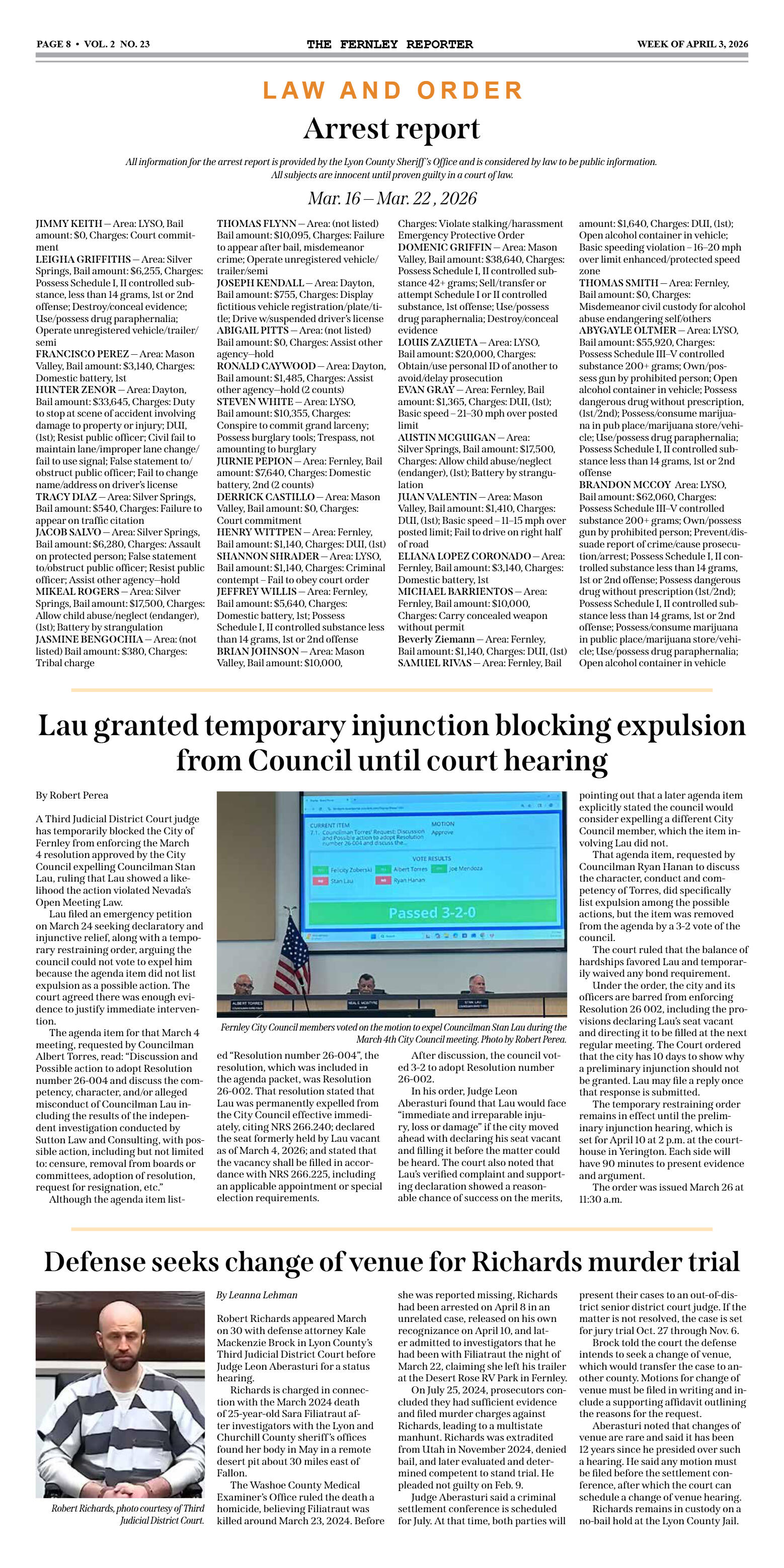 April 3, 2026 - Candidates outline priorities at F - page 8