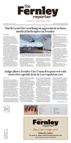 April 17, 2026 - North Lyon Fire working on agreem - page 1