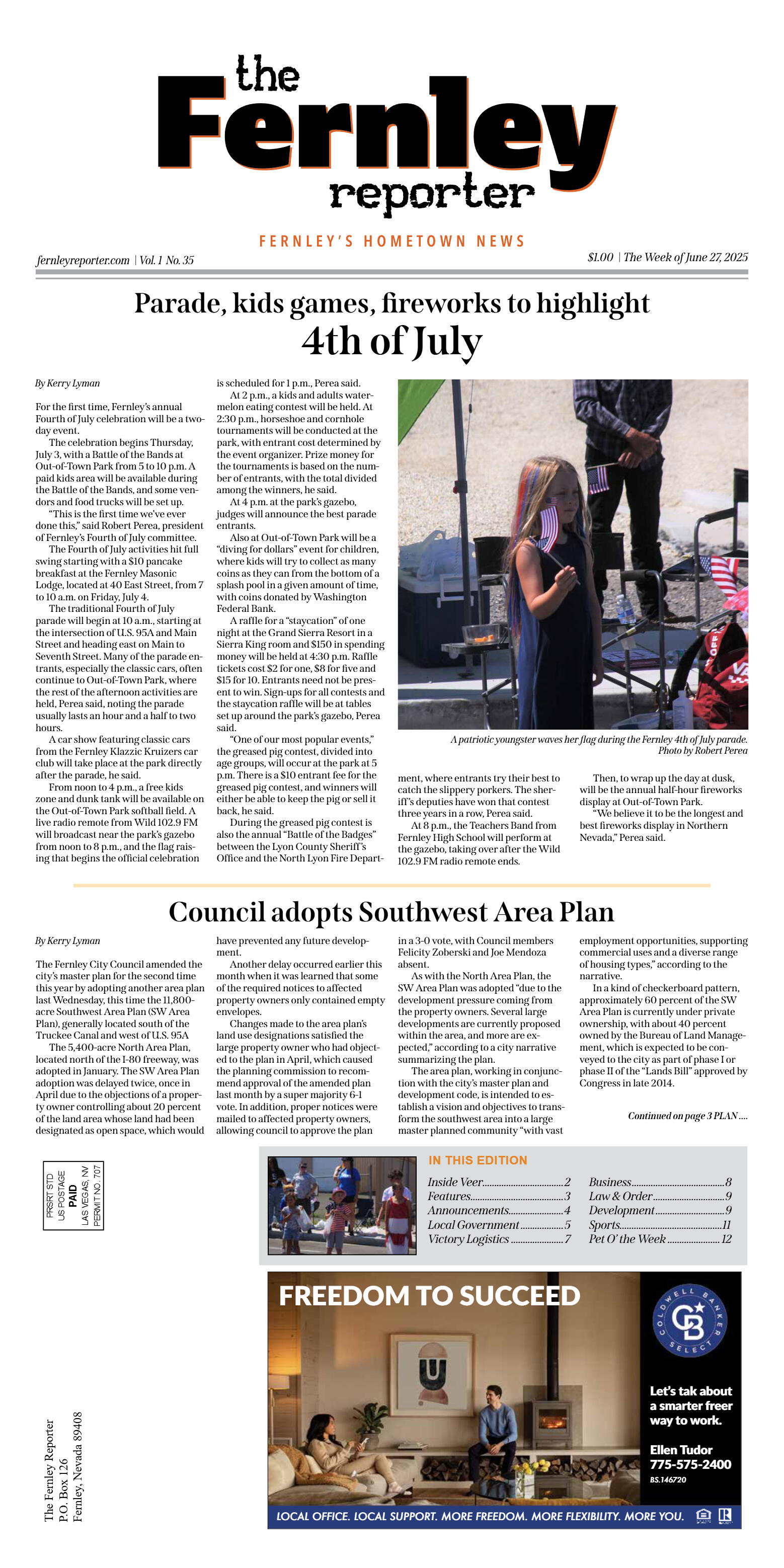 June 27, 2025 - Parade, kids games, fireworks to h - page 1
