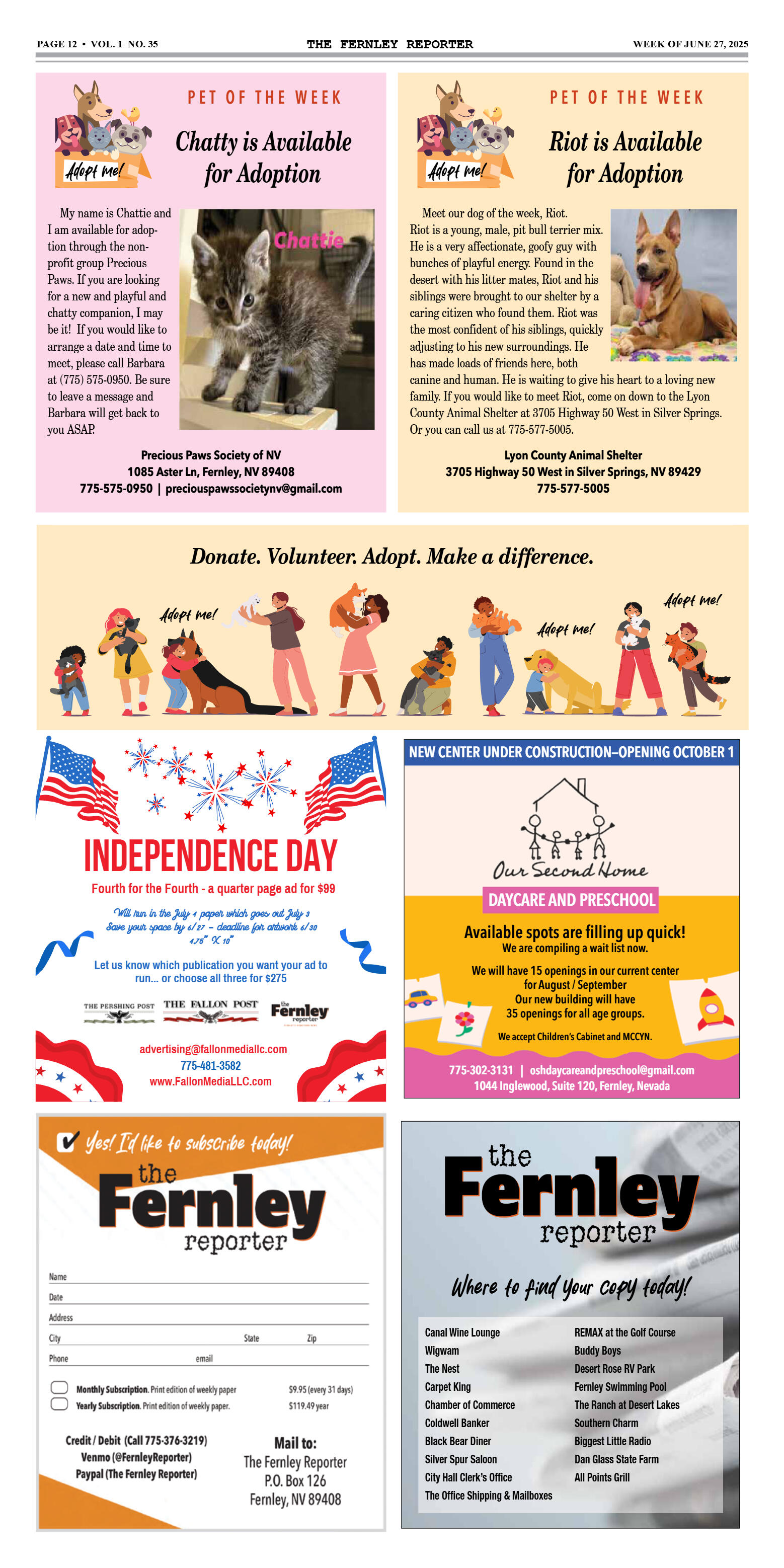June 27, 2025 - Parade, kids games, fireworks to h - page 12