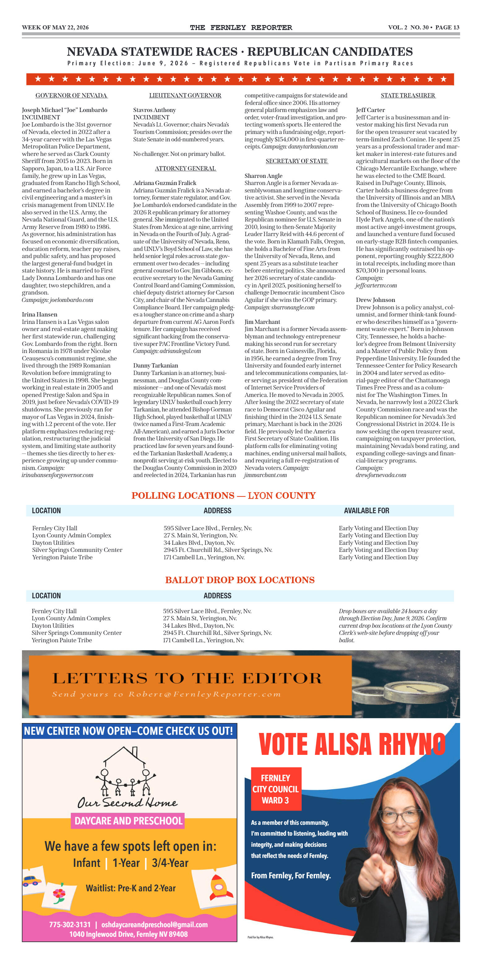 May 22, 2026 - The magic of M3: Fernley’s favorite - page 13