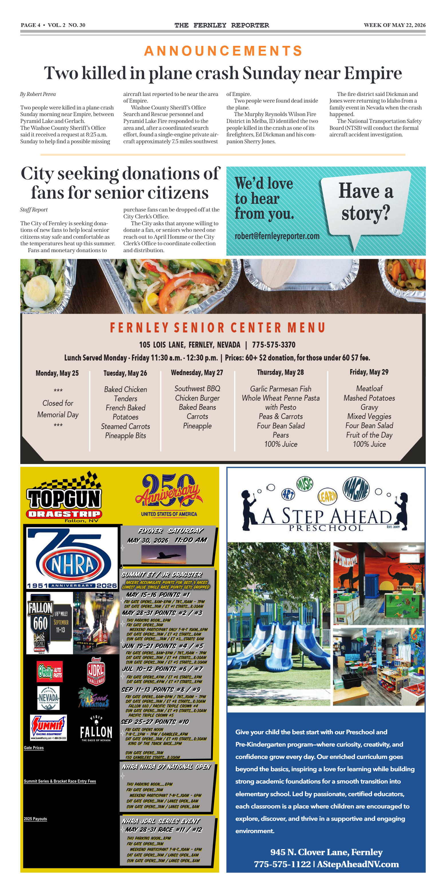 May 22, 2026 - The magic of M3: Fernley’s favorite - page 4