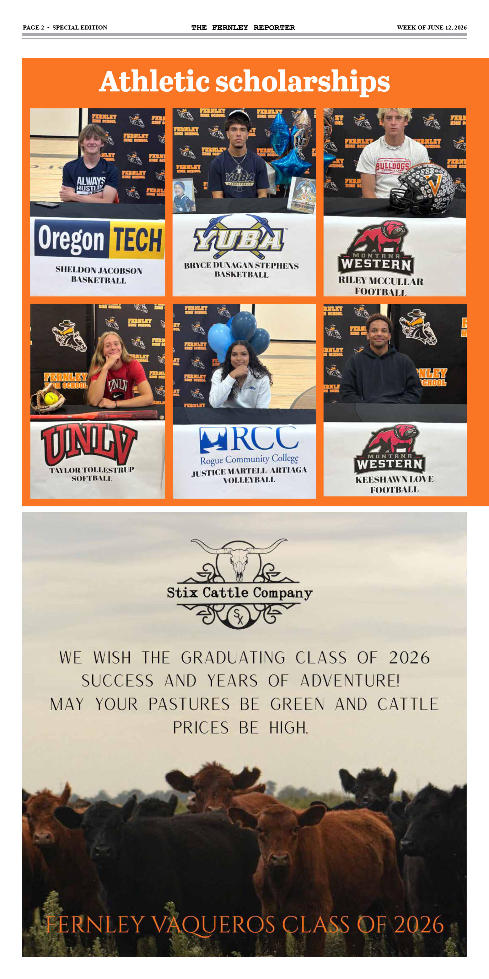The Fernley Reporter 2026 Graduation Edition - page 2