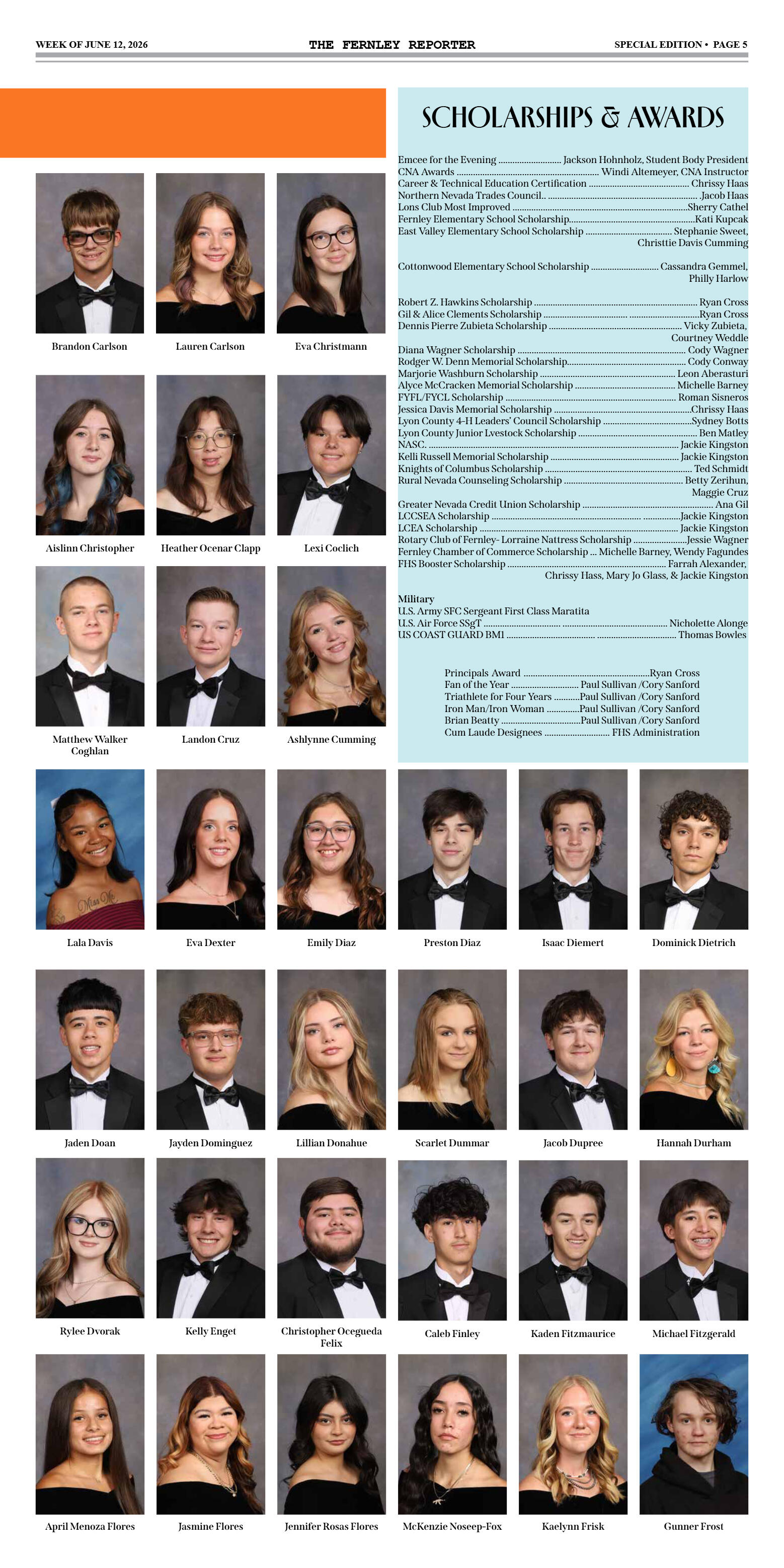 The Fernley Reporter 2026 Graduation Edition - page 5