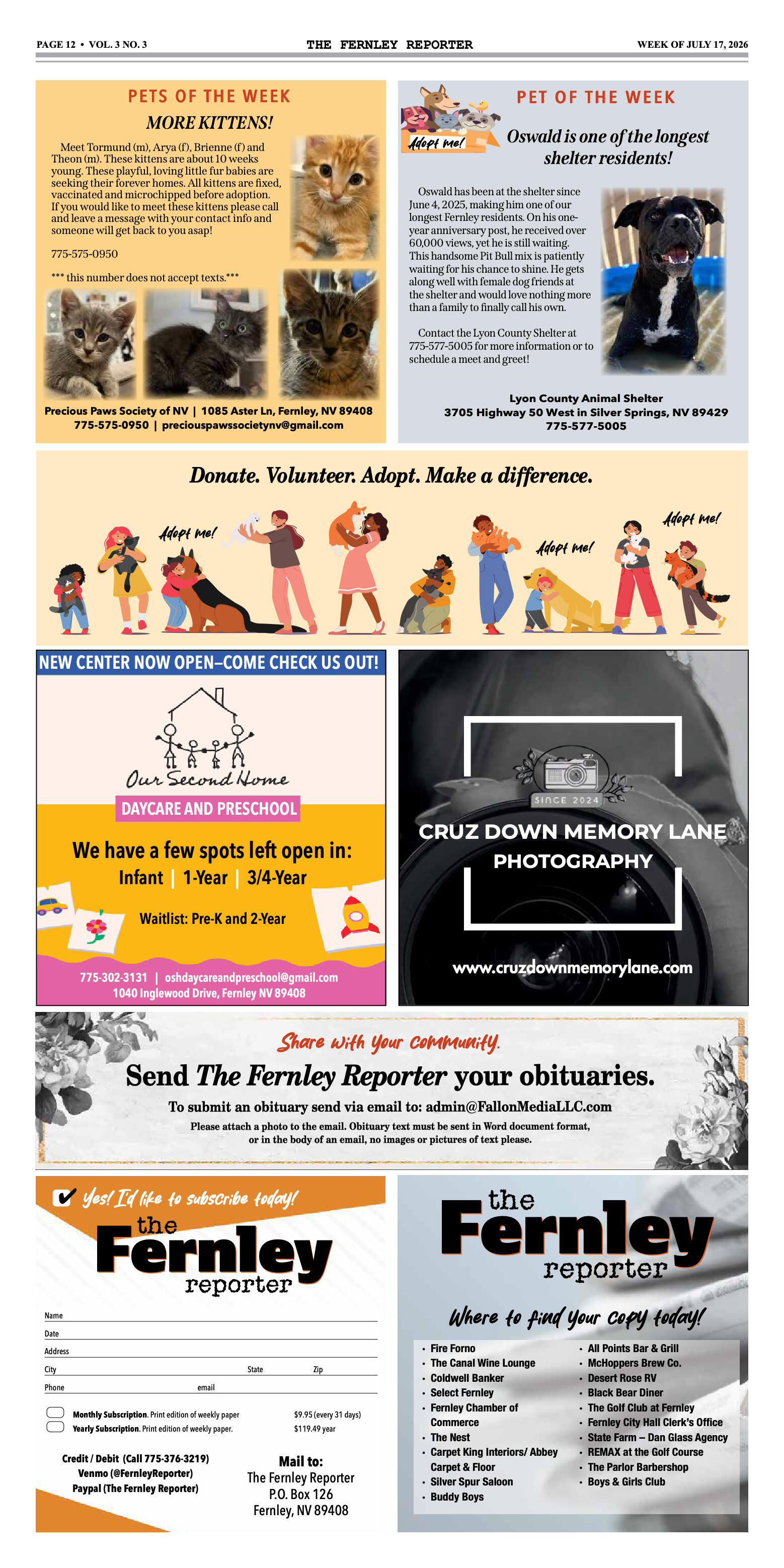 July 17, 2026 - Business closures highlight Fernle - page 12