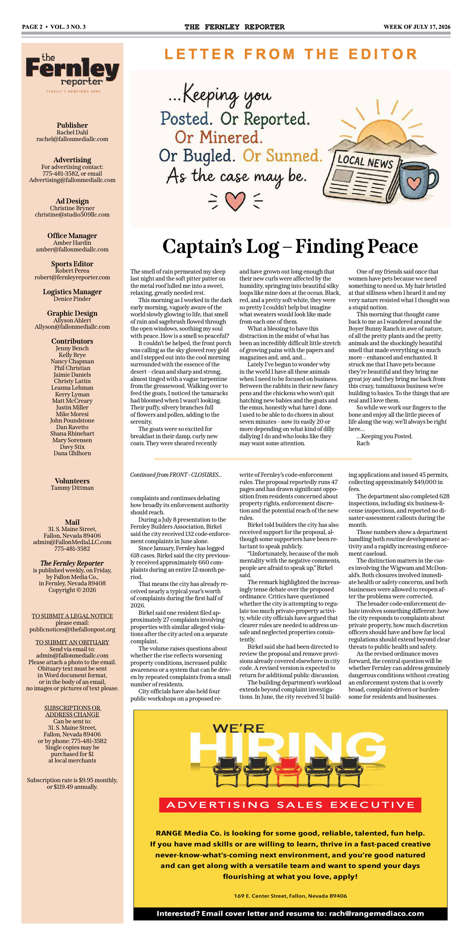 July 17, 2026 - Business closures highlight Fernle - page 2