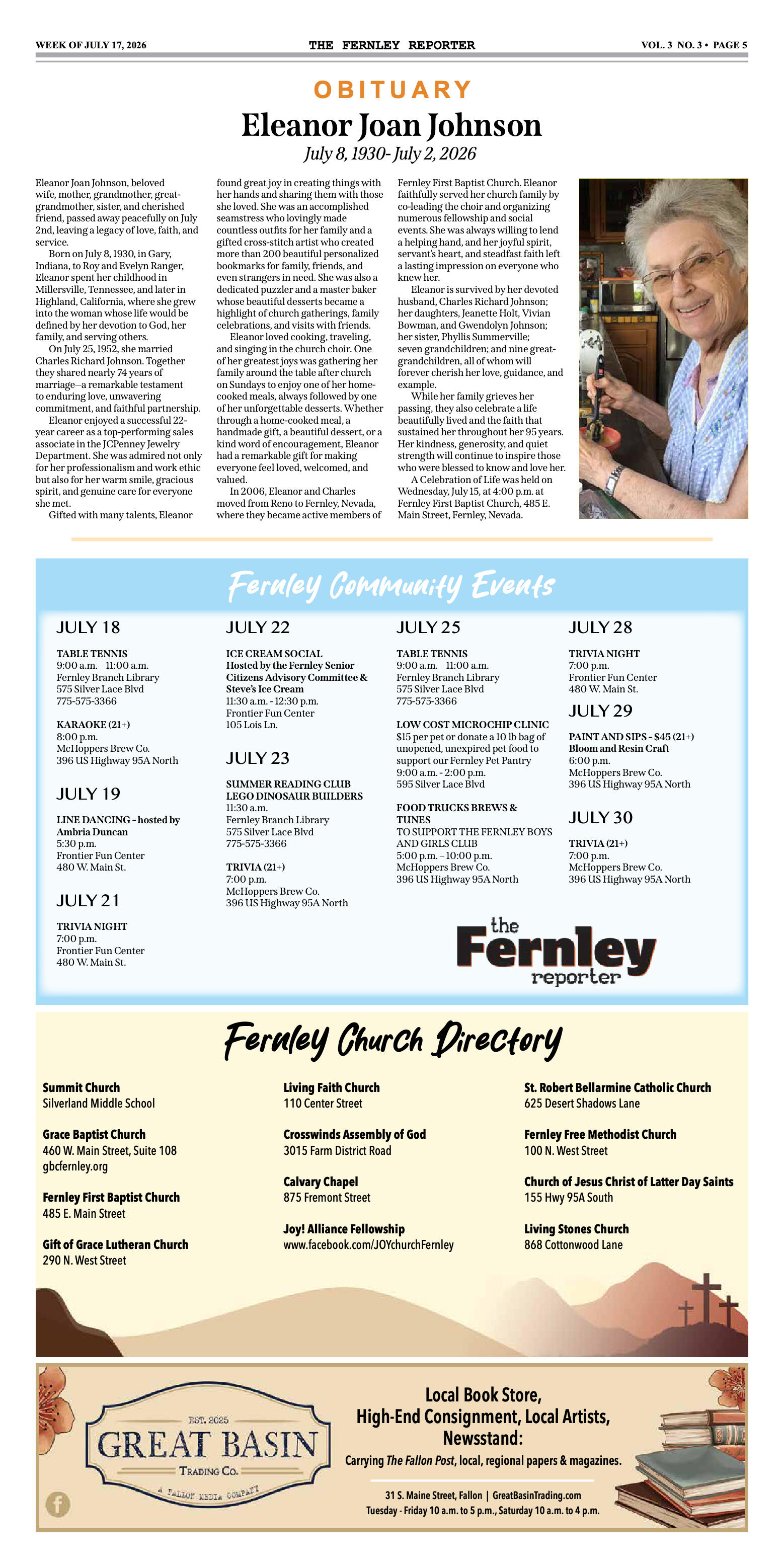 July 17, 2026 - Business closures highlight Fernle - page 5