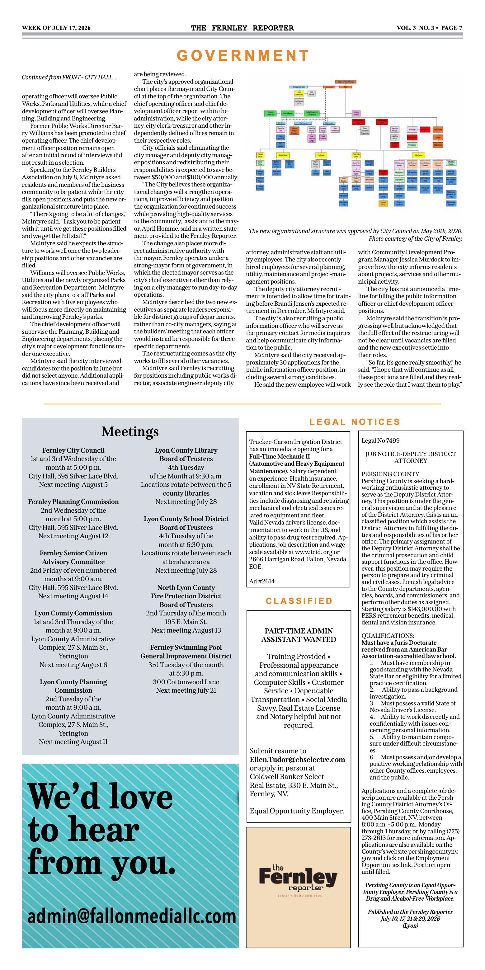 July 17, 2026 - Business closures highlight Fernle - page 7
