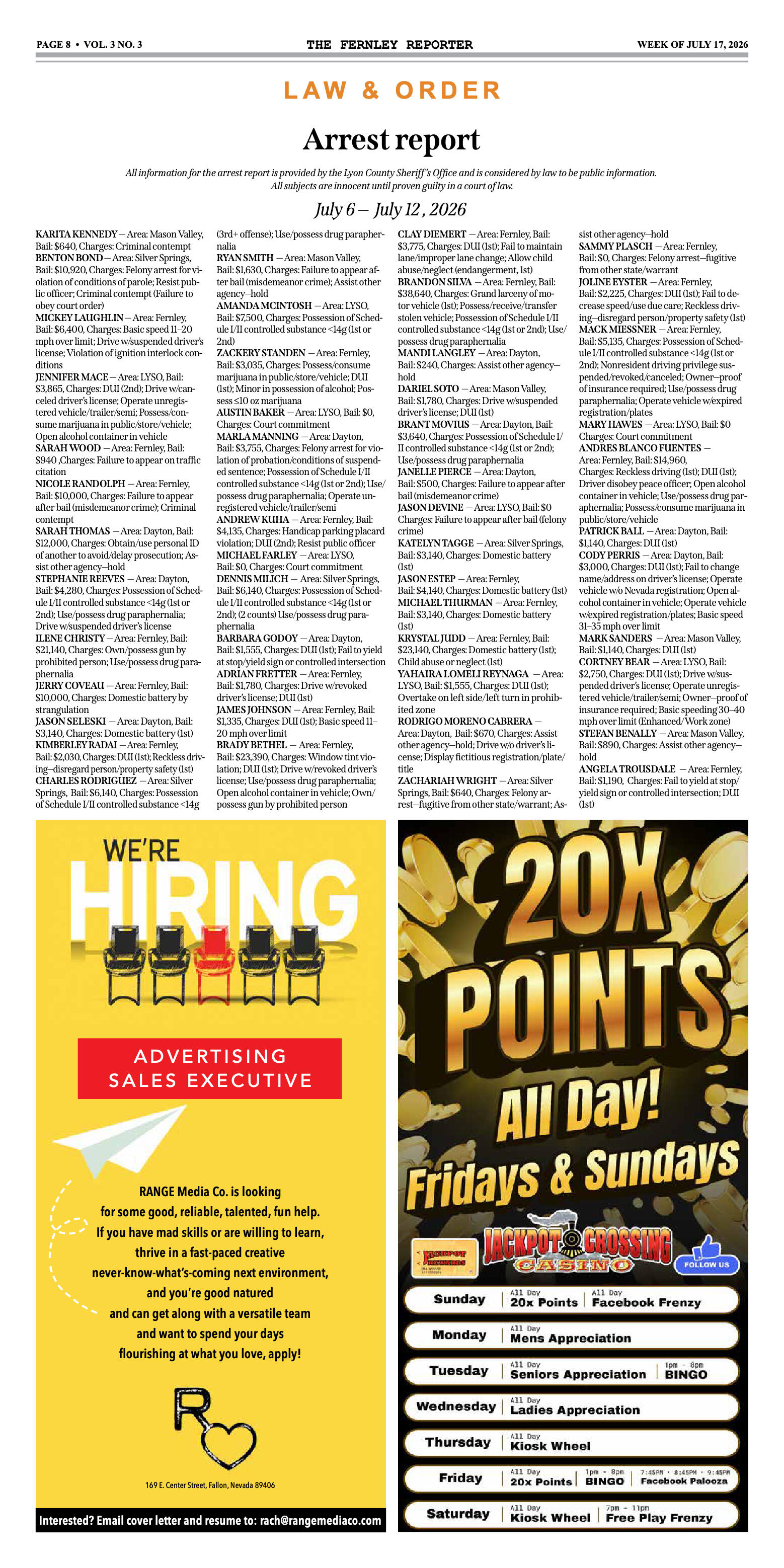 July 17, 2026 - Business closures highlight Fernle - page 8