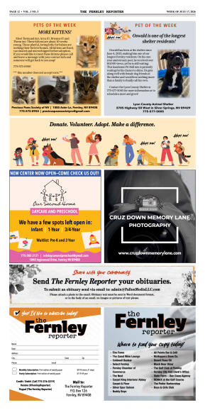 July 17, 2026 - Business closures highlight Fernle - page 12
