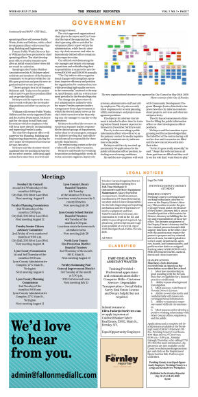 July 17, 2026 - Business closures highlight Fernle - page 7