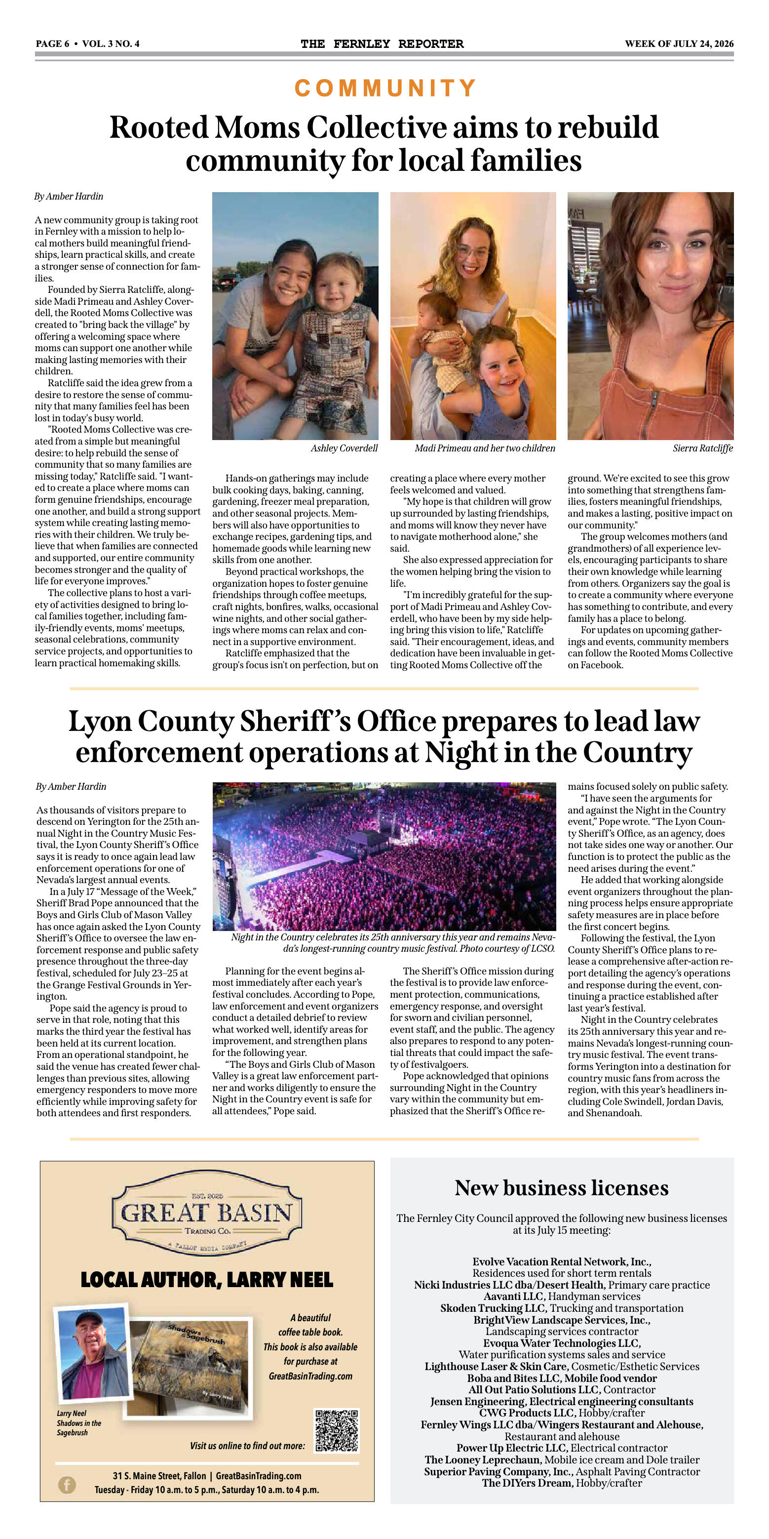 July 24, 2026 : The Fernley Reporter - page 6