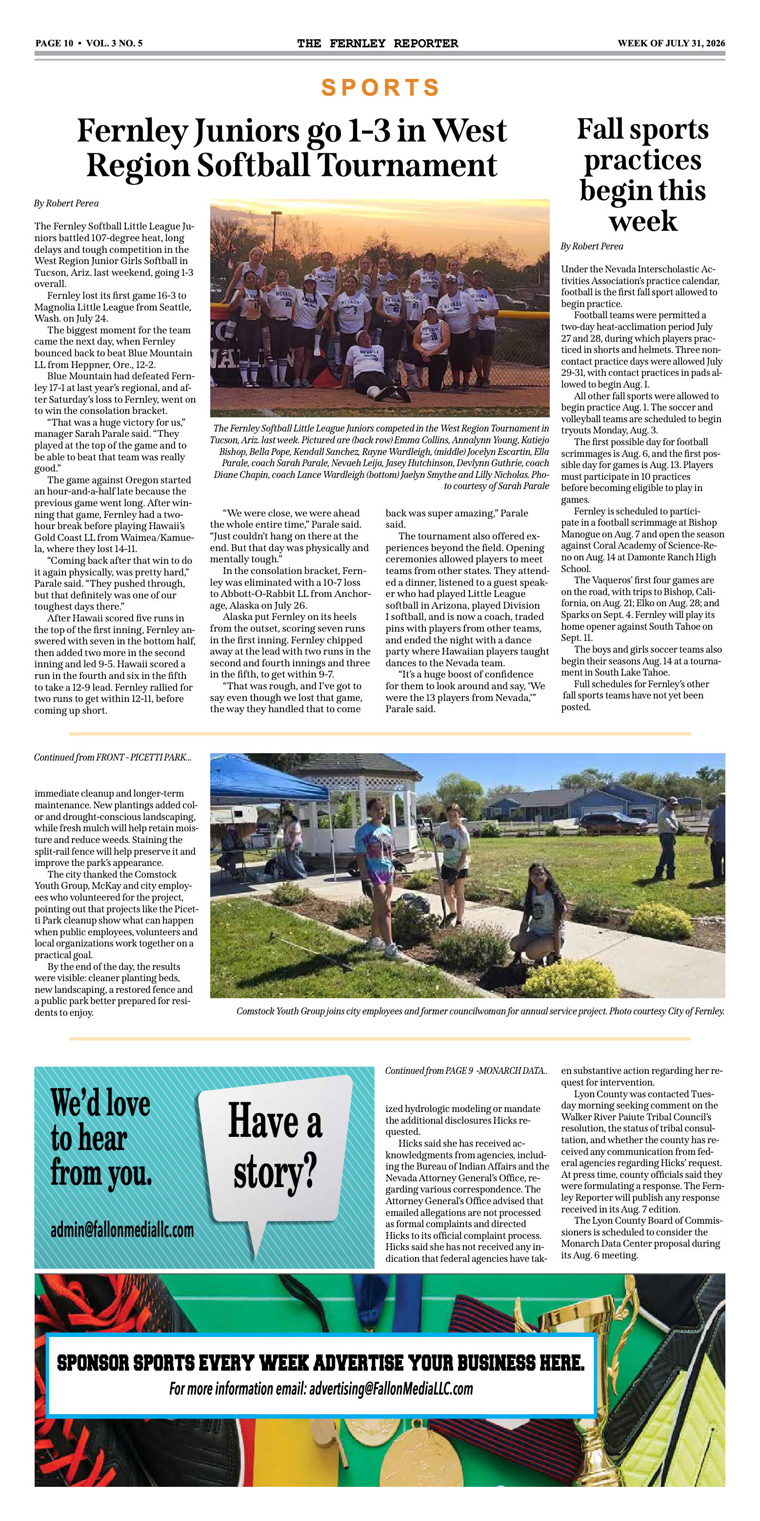 July 31, 2026 - The Fernley Reporter - page 10