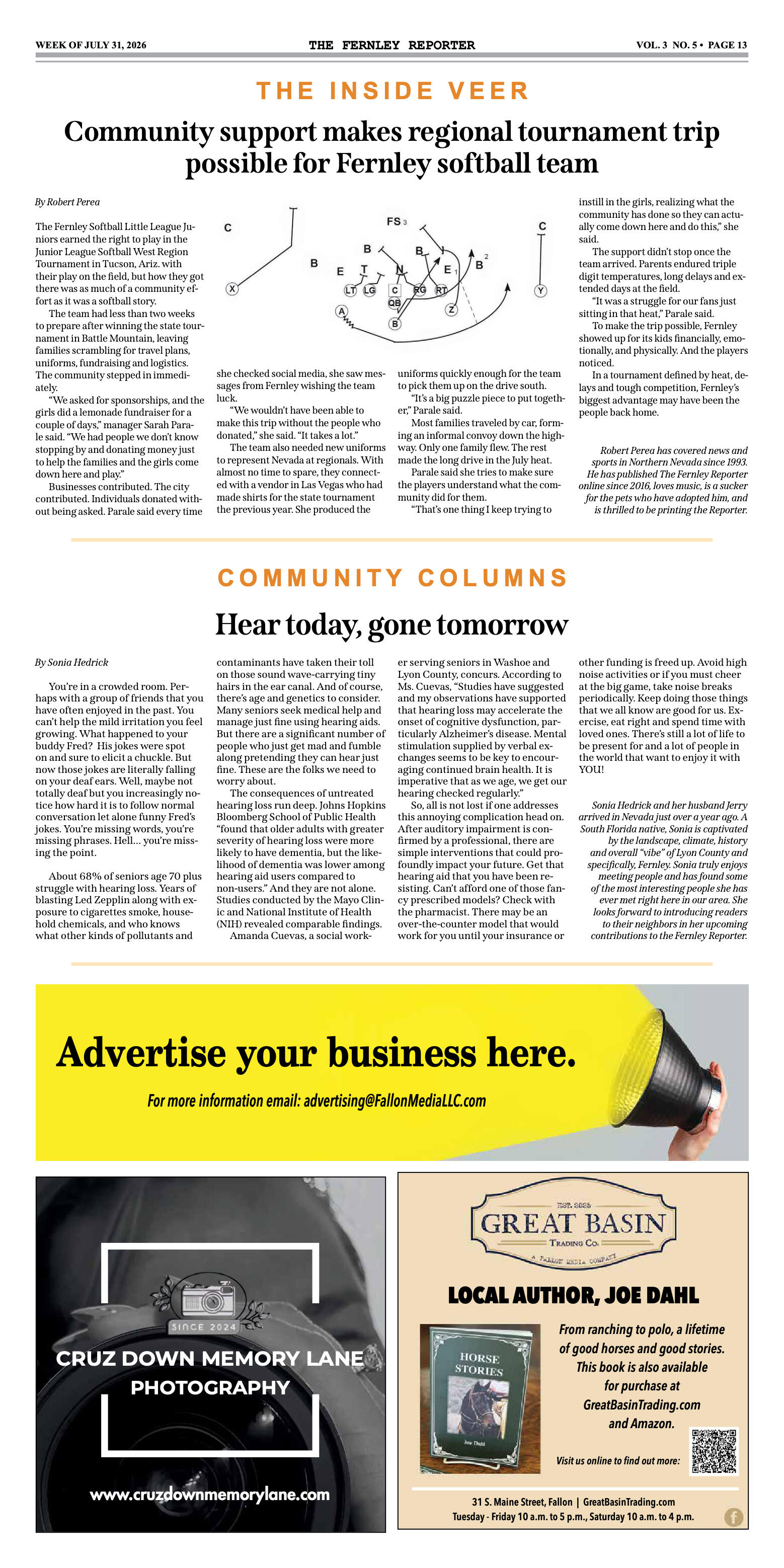 July 31, 2026 - The Fernley Reporter - page 13