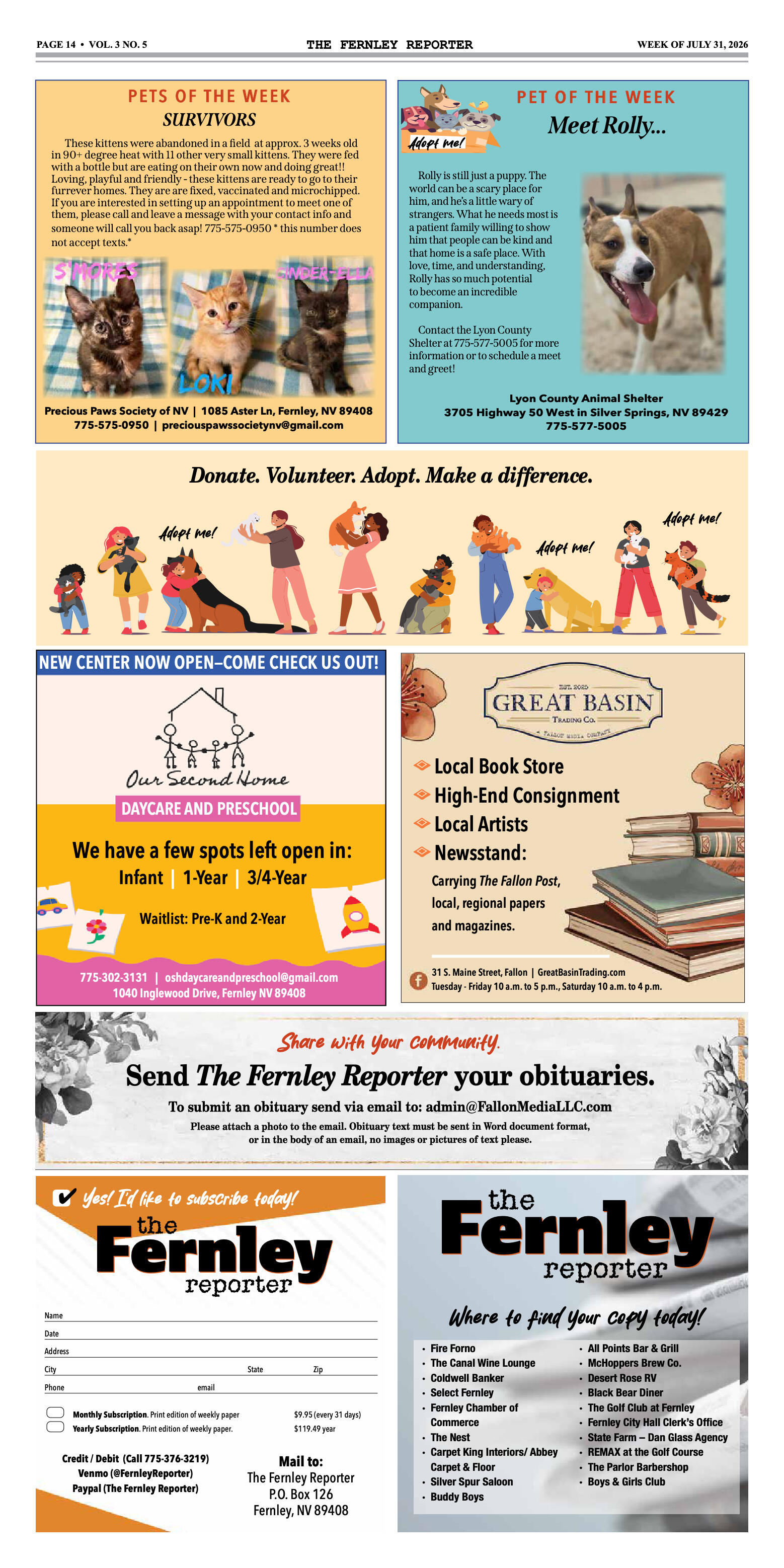 July 31, 2026 - The Fernley Reporter - page 14