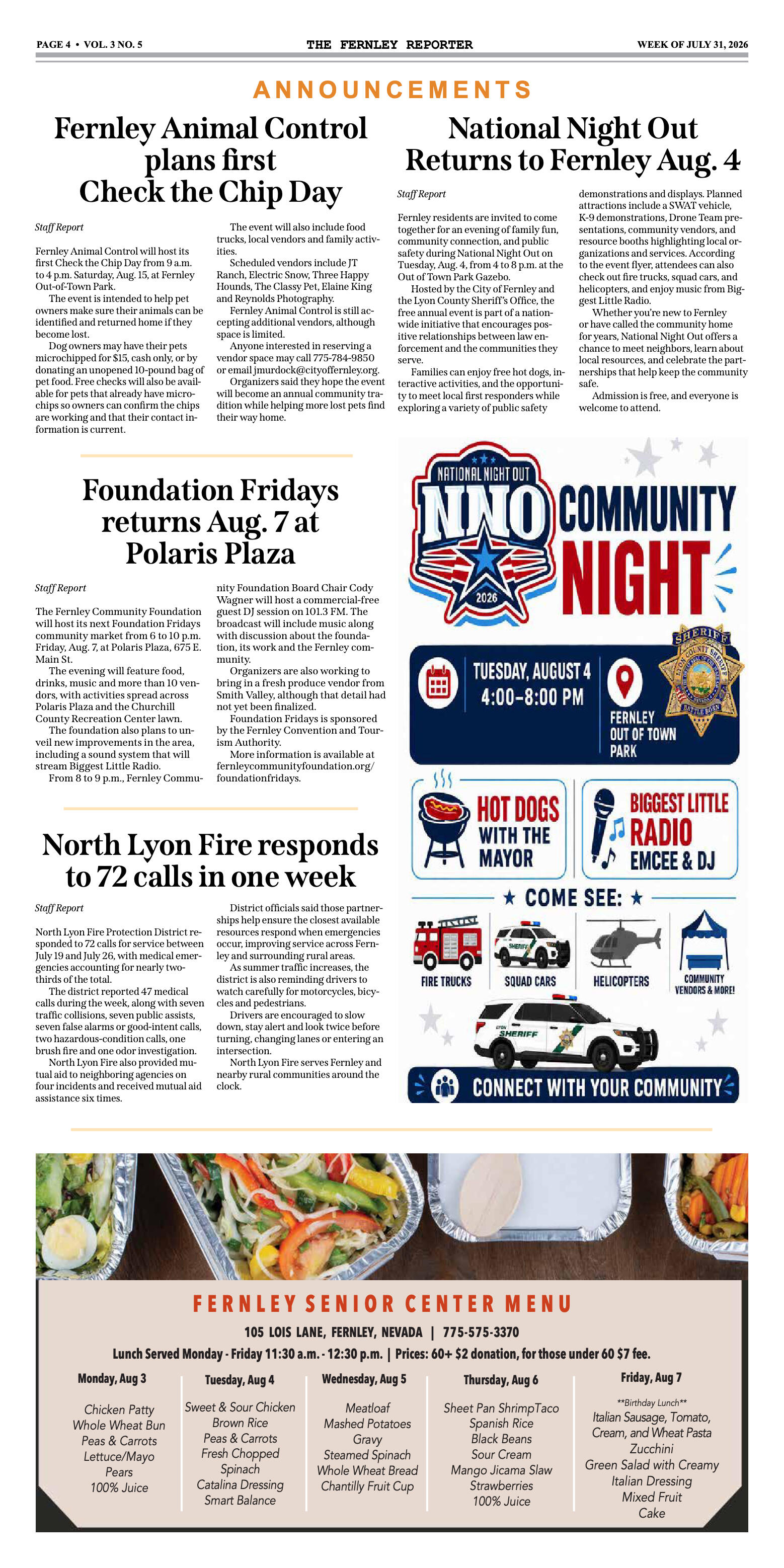 July 31, 2026 - The Fernley Reporter - page 4
