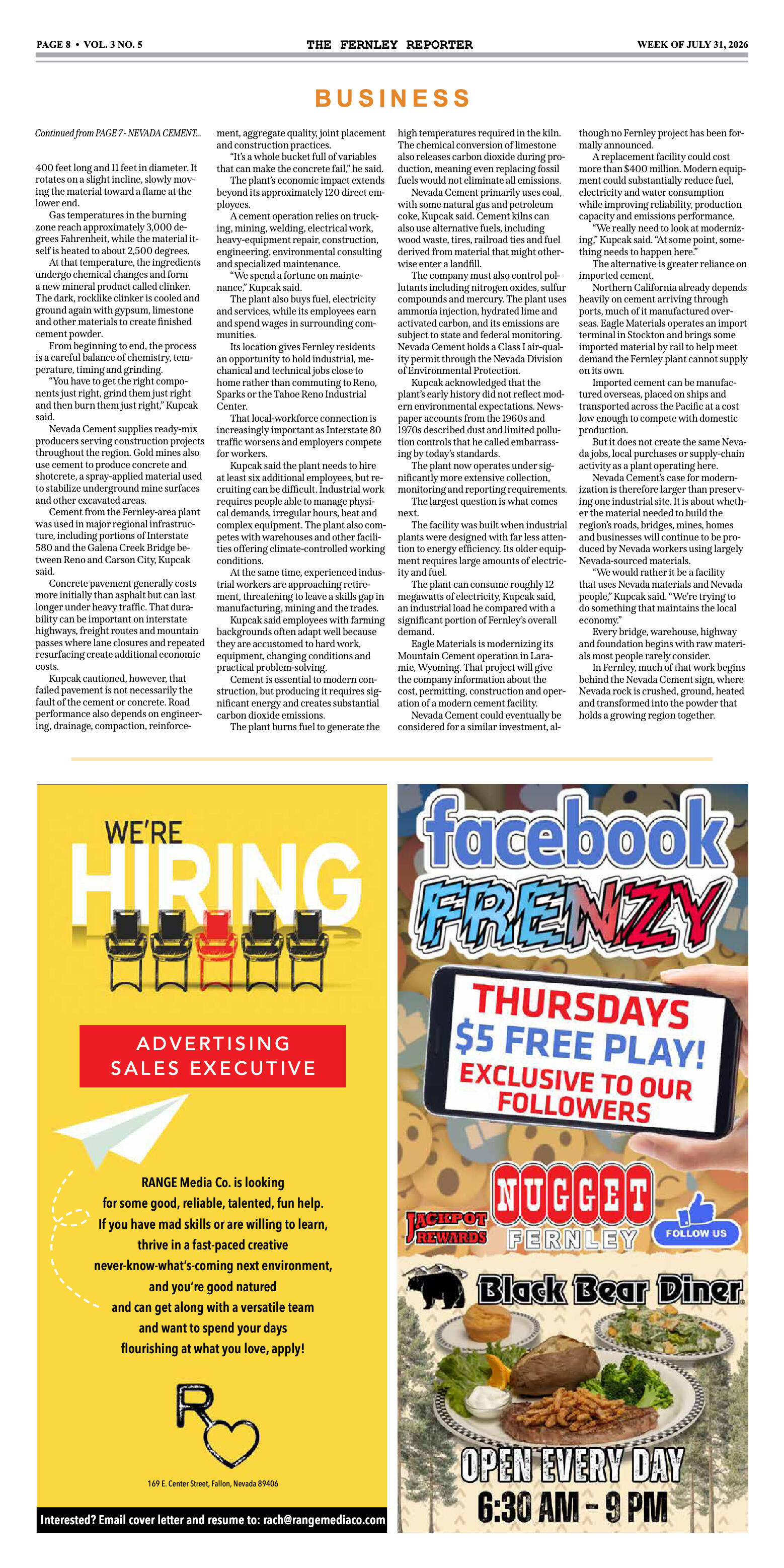 July 31, 2026 - The Fernley Reporter - page 8