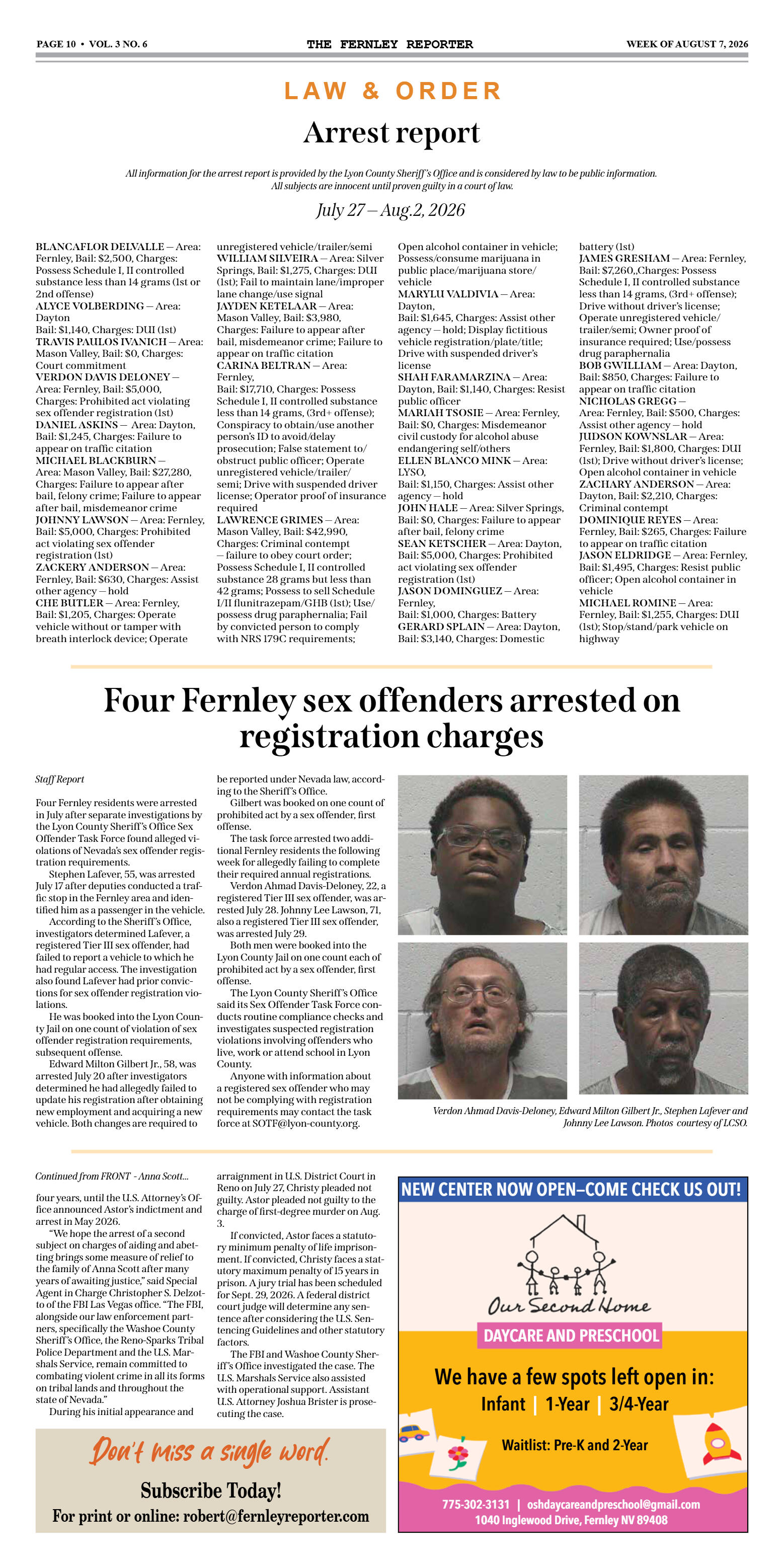 August 7, 2026 - The Fernley Reporter - page 10