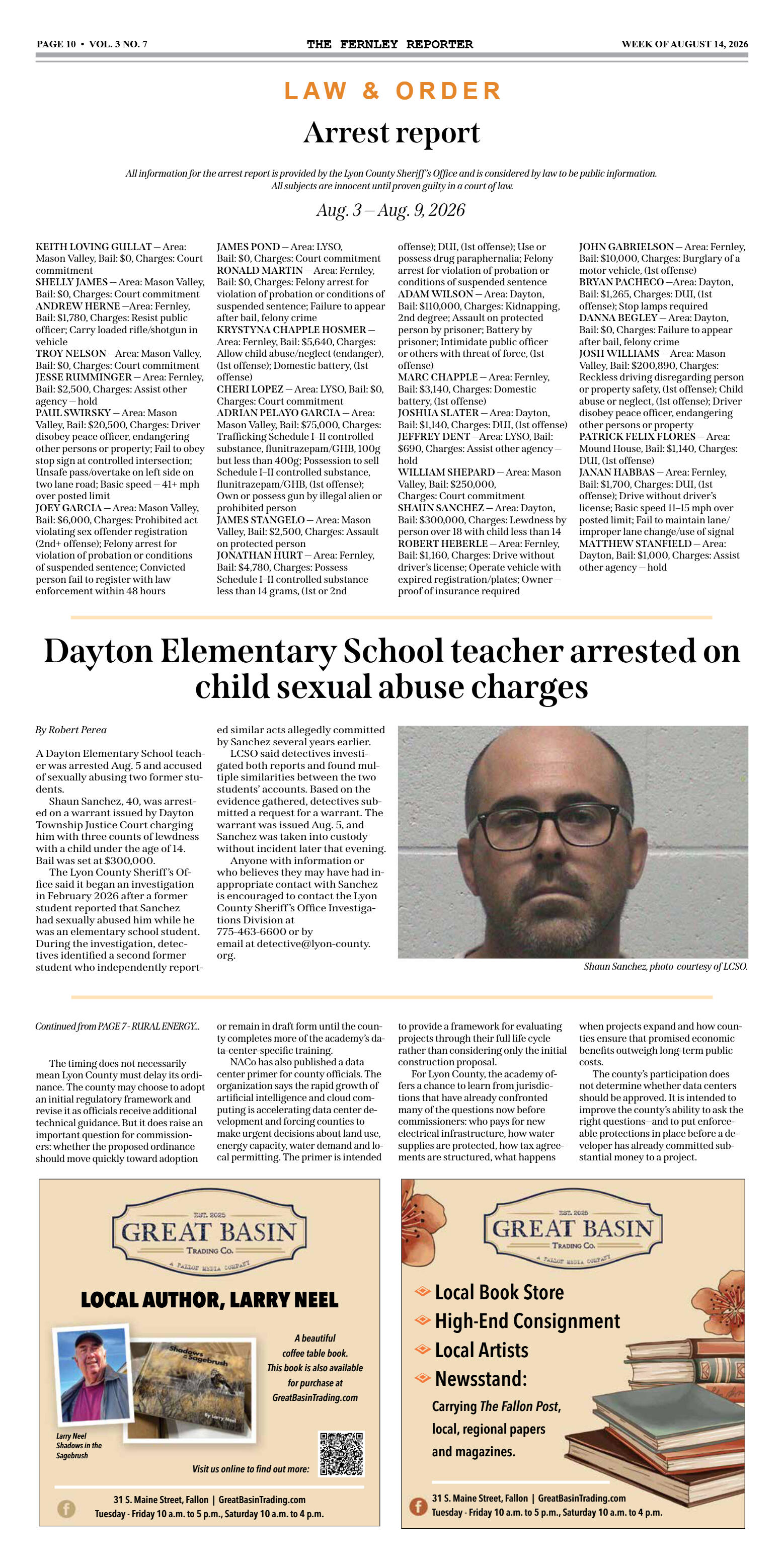 August 14, 2026 - The Fernley Reporter - page 10
