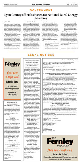 August 14, 2026 - The Fernley Reporter - page 7