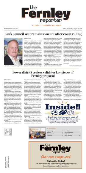 August 21, 2026 - Lau’s council seat remains vacan - page 1