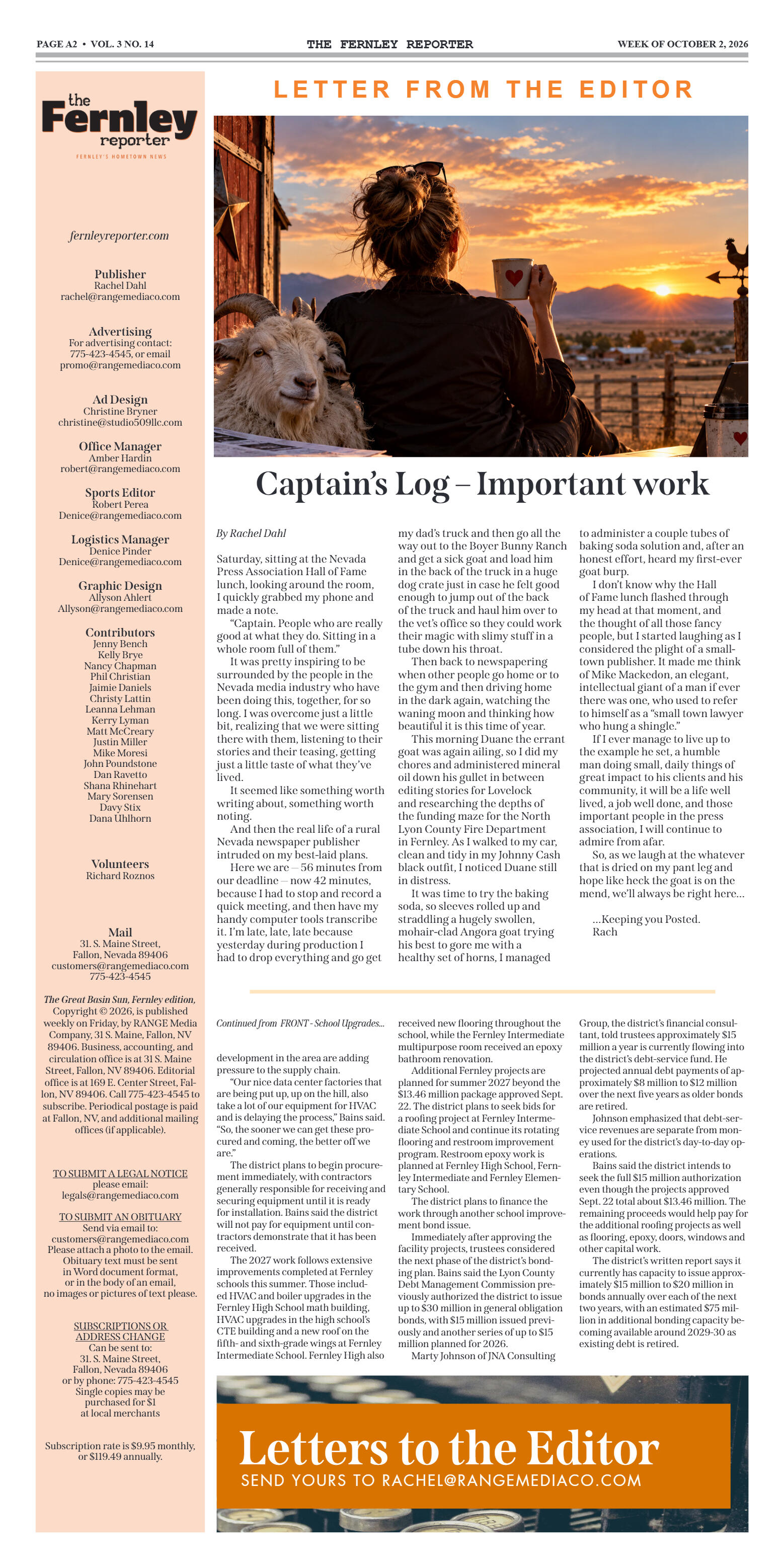 October 2, 2026: Board approves $13.5 million in s - page 2