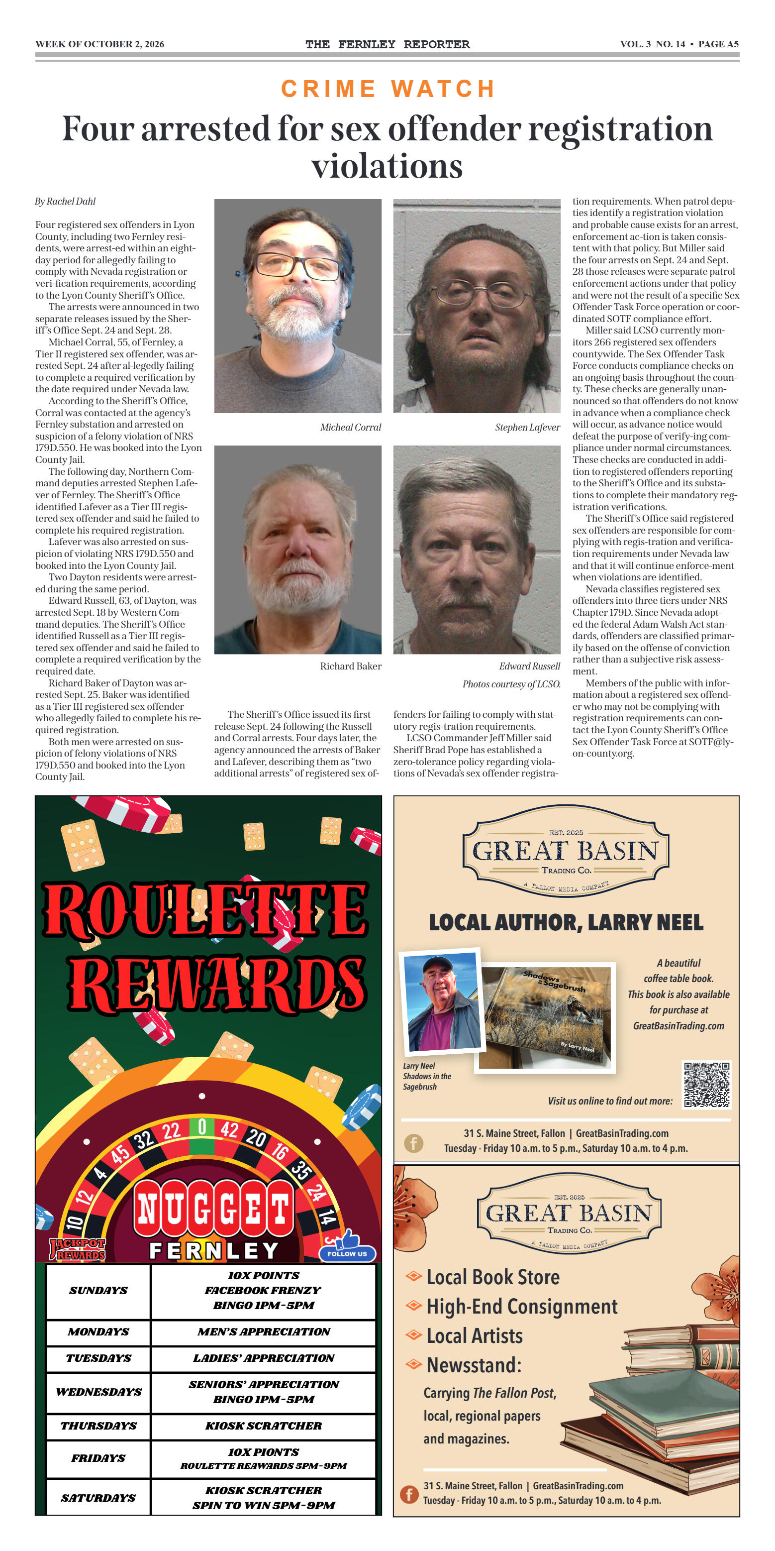 October 2, 2026: Board approves $13.5 million in s - page 5