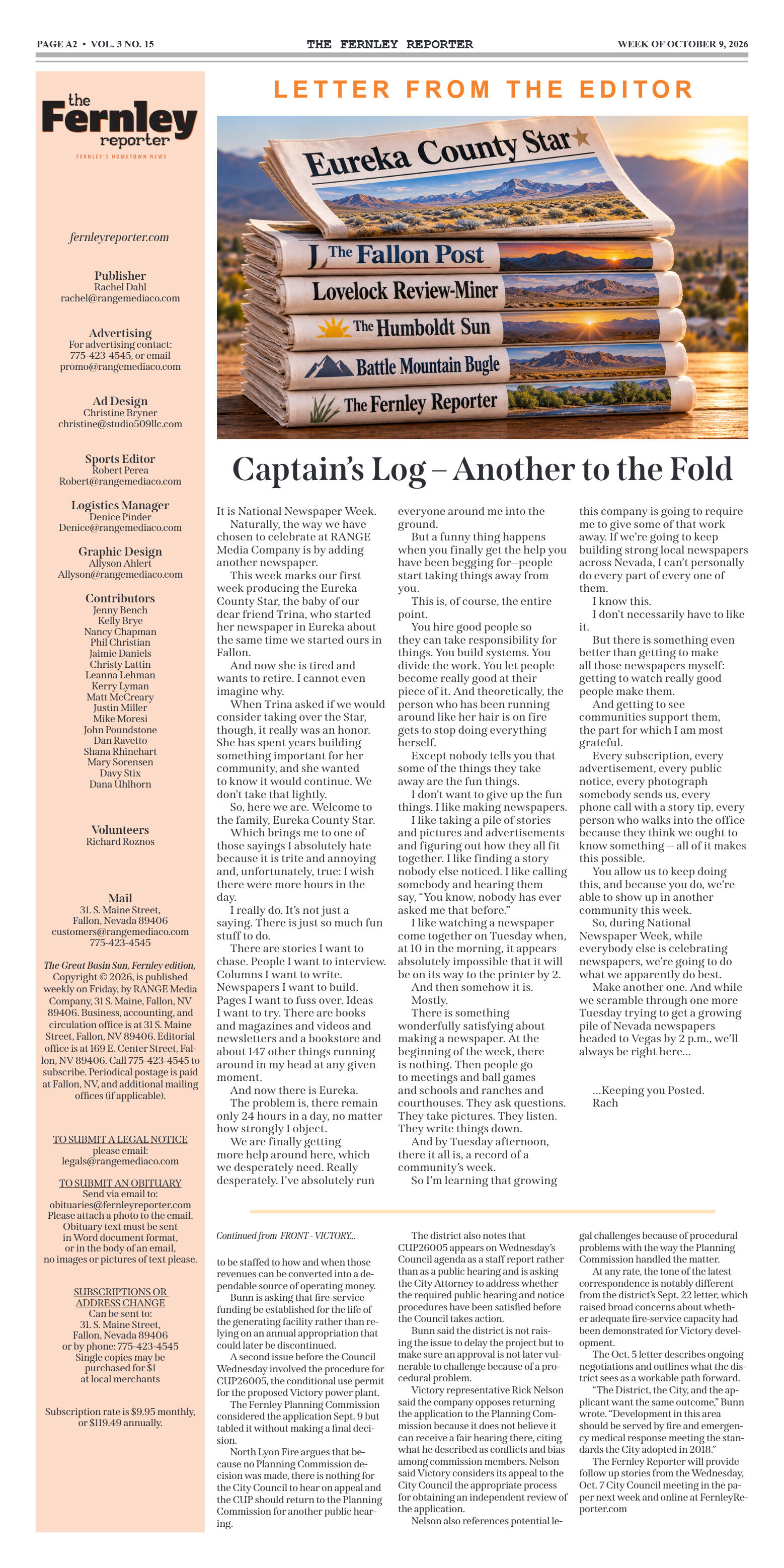 October 9, 2026 - Four Candidates. Two Offices. - page 2