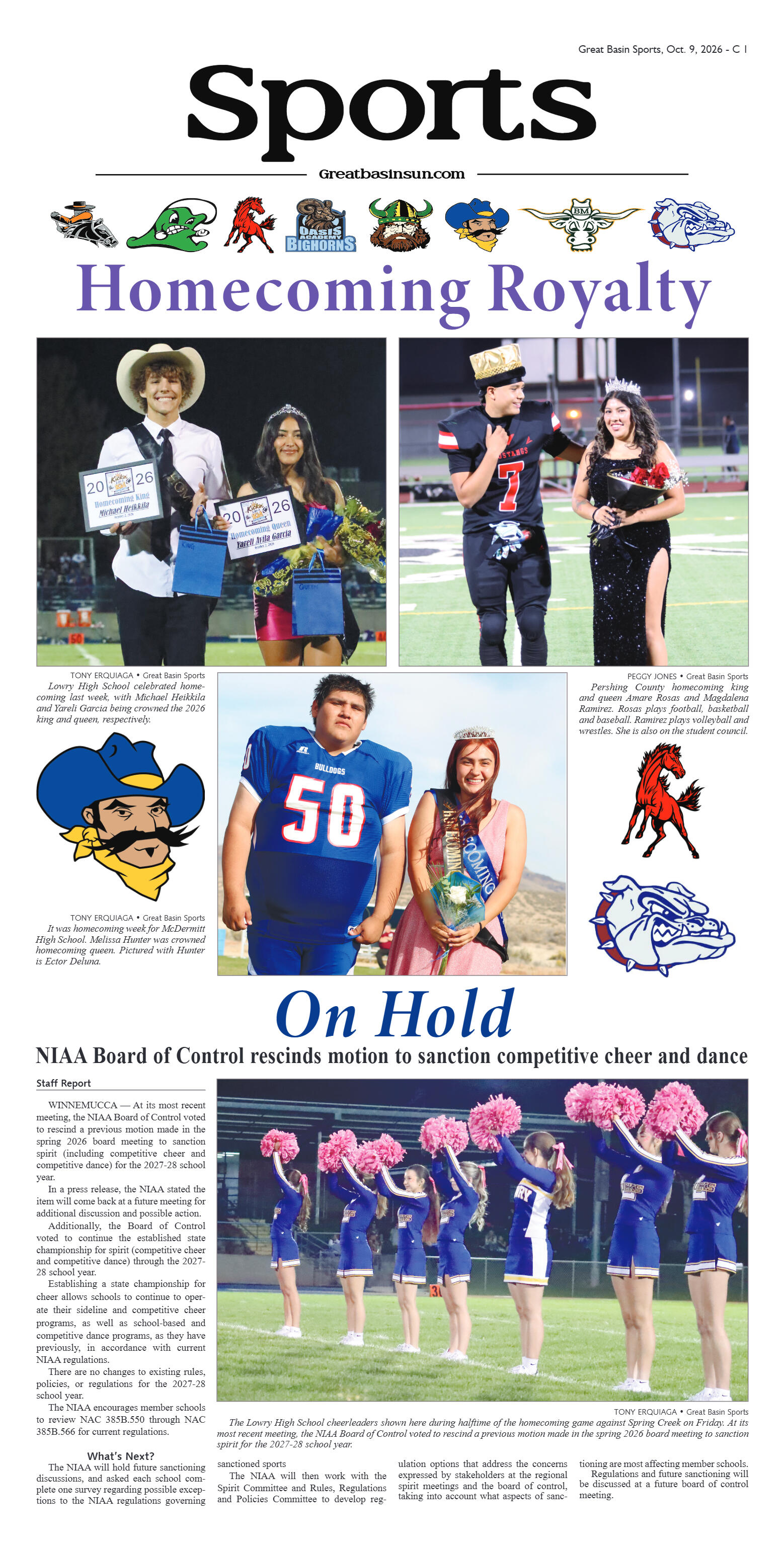 October 9, 2026 - Homecoming Royalty - page 1