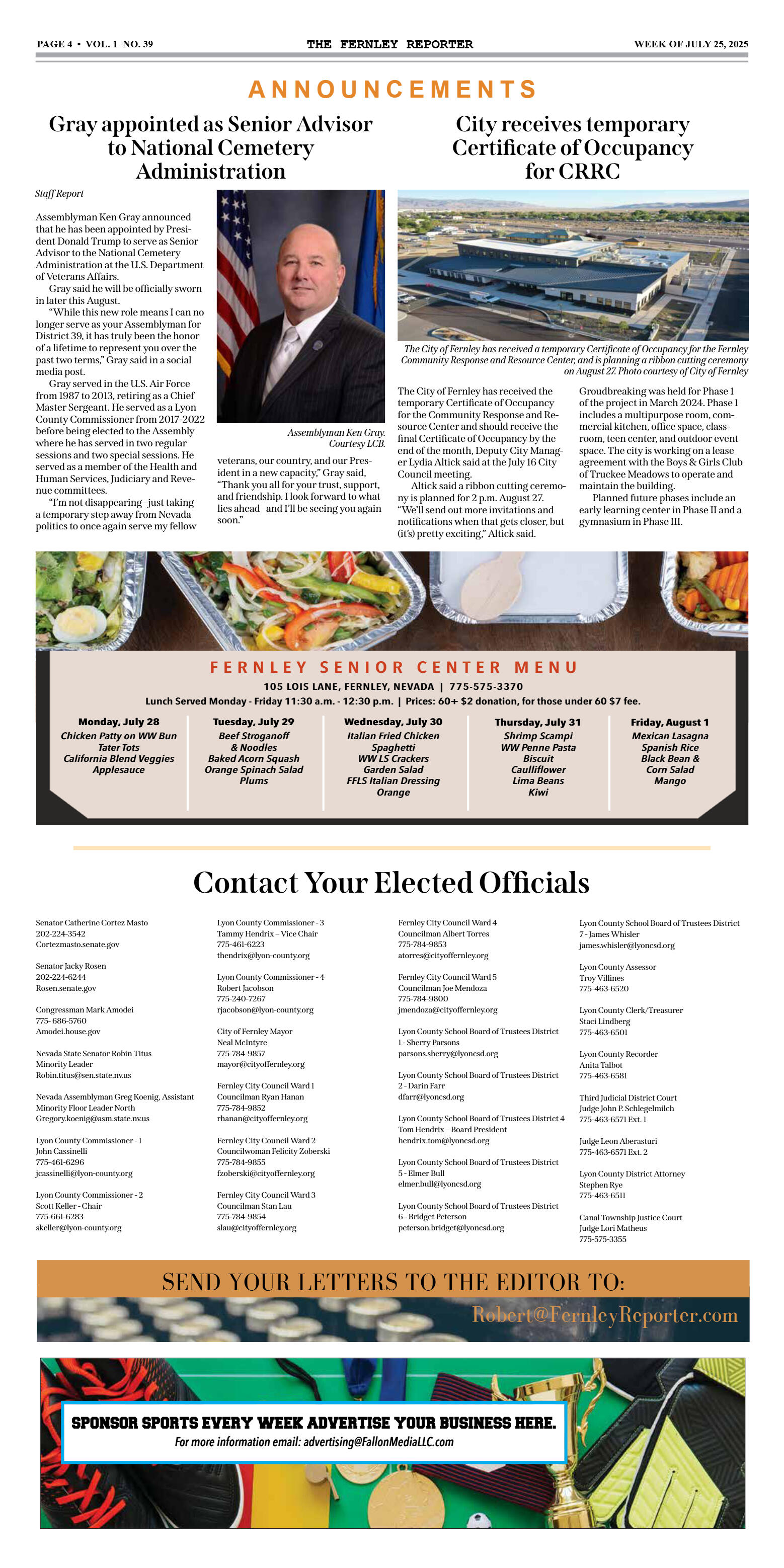 July 25, 2025 Lau calls out "chaos" on council - page 4