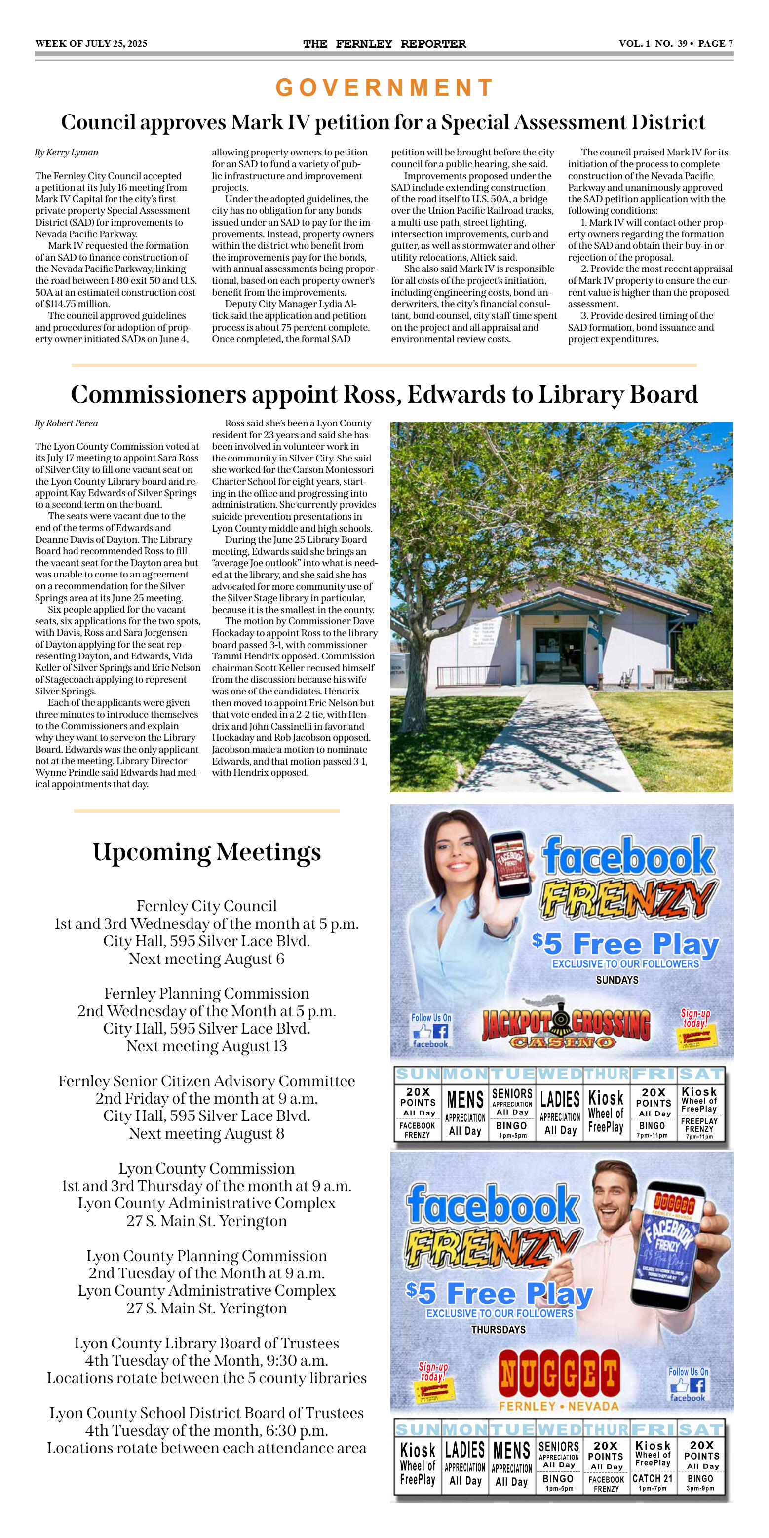 July 25, 2025 Lau calls out "chaos" on council - page 7