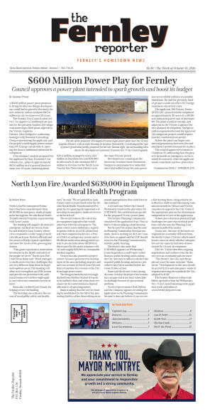 October 16, 2026 - $600 Million Power Play for Fer - page 1